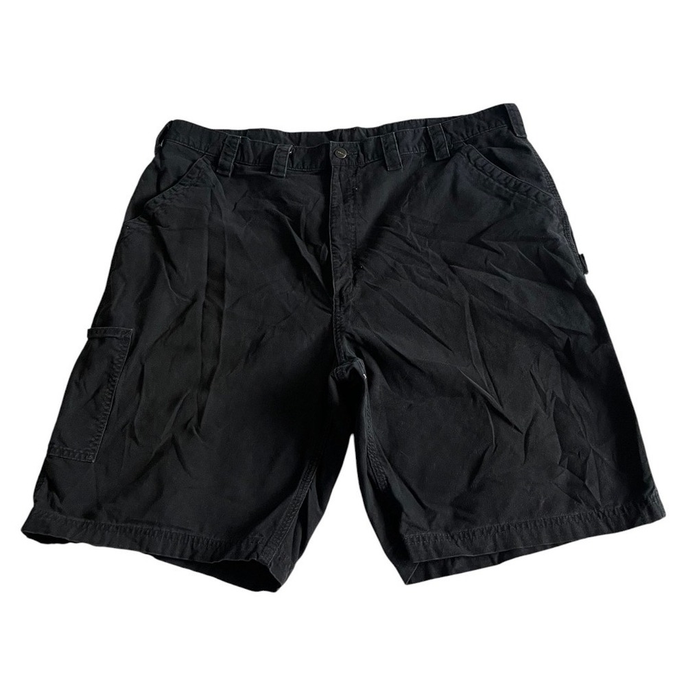 Carhartt Carpenter Shorts Mens Original Fit Black B147 BLK 44x11 Cotton Workwear